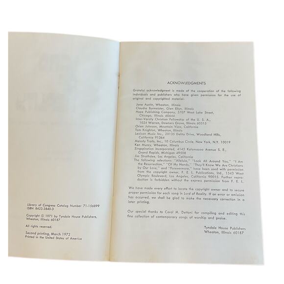 Lord of Reality Song Book Christian Songs For Todays Youth with Guitar Chords - Picture 3 of 6